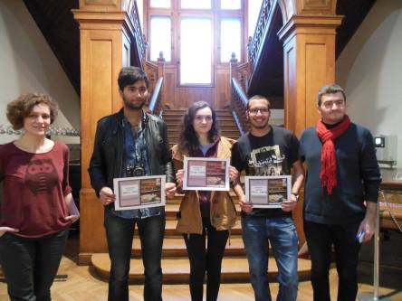 Les lauréats du concours : Ancuta Ilasi, Yassine HAMDI, Bechir KORKED